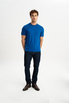 GÜLPINAR Saks Mavi Kısa Kollu T-Shirt