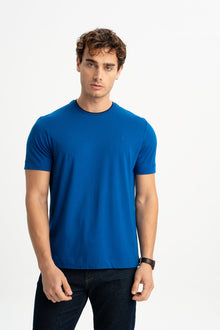 GÜLPINAR Saks Mavi Kısa Kollu T-Shirt