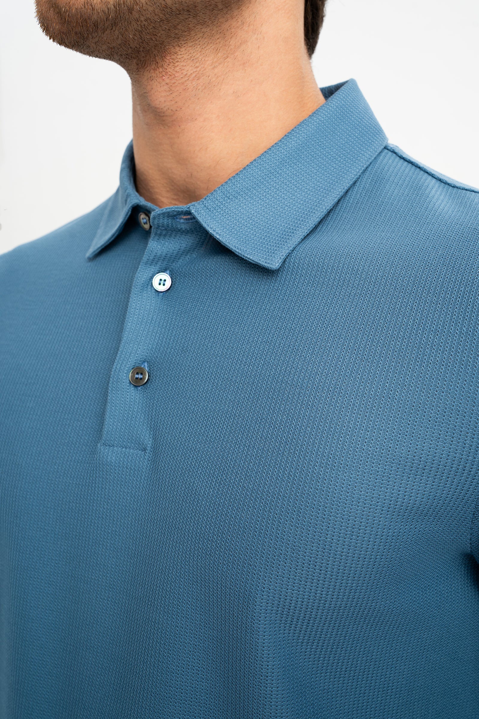 BOZALAN Havacı Merserize Uzun Kollu Polo Shirt