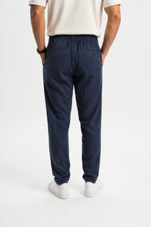BALABAN Indigo Dokuma Tencel Chino Pantolon