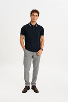 BELEVİ Lacivert Merserize Pike Çizgi Detaylı Polo Shirt