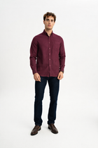 BOZGÜÇ Bordo Tencel Gömlek