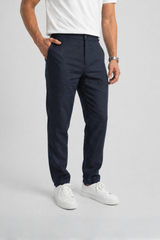 ÇANDARLI Lacivert Keten Chino Pantolon