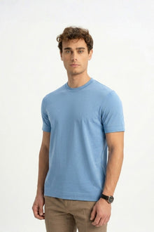 DÜMREK Black Mercerized Short Sleeve T-Shirt