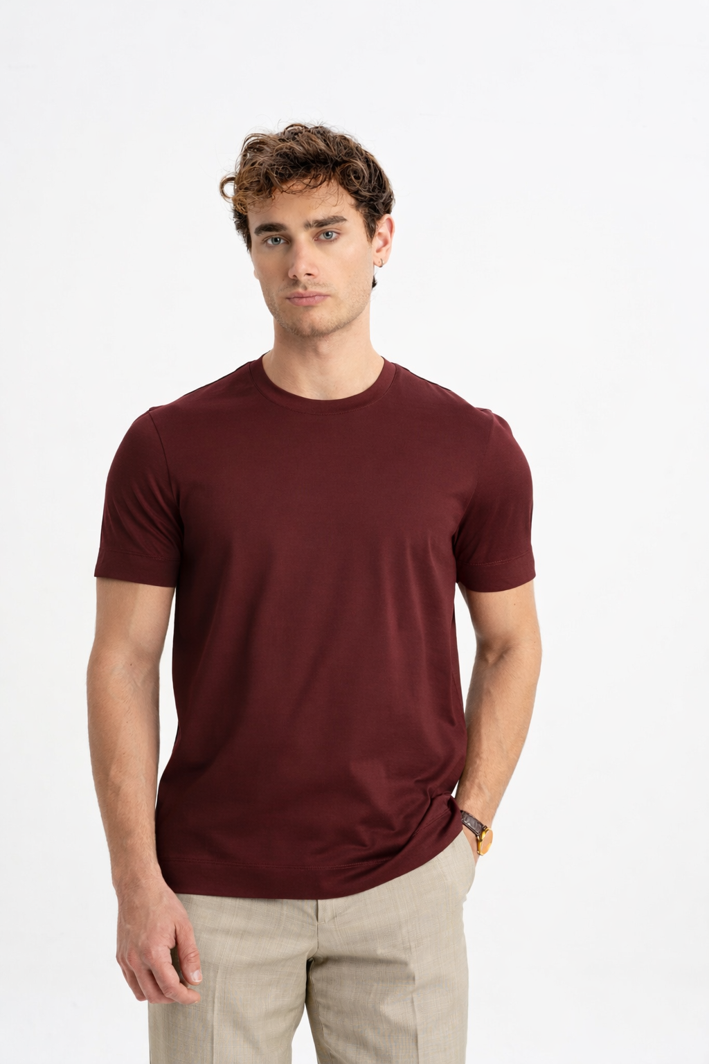DÜMREK Bakır Merserize Kısa Kollu T-Shirt