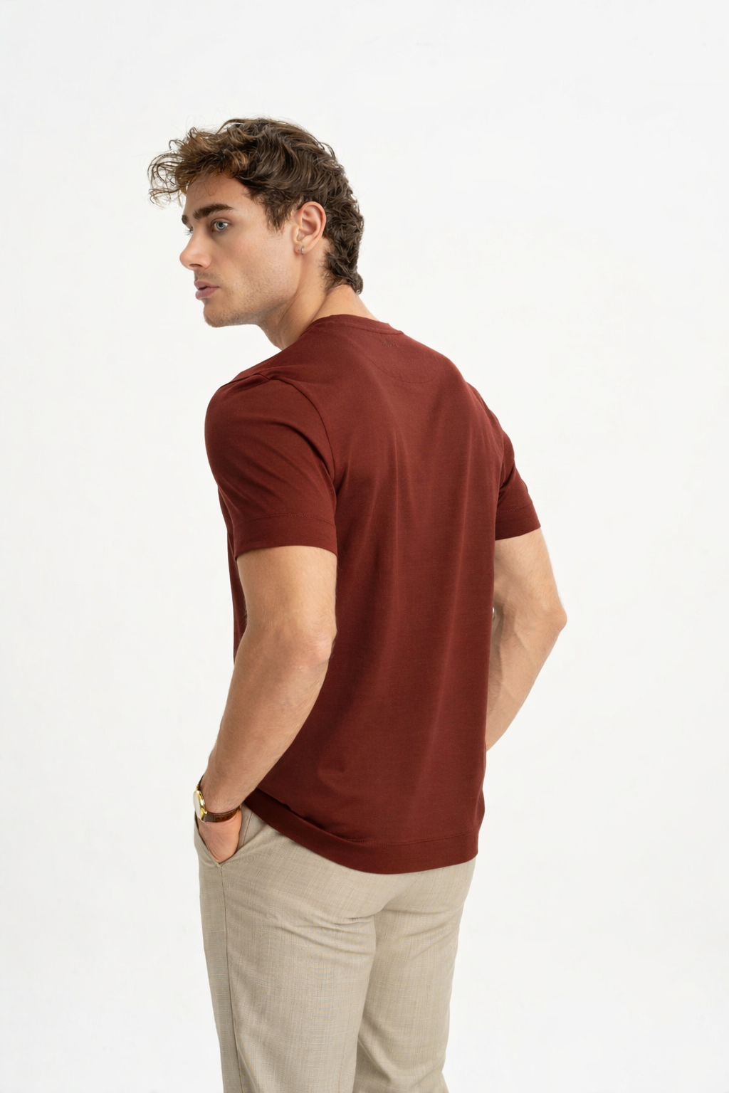 DÜMREK Bakır Merserize Kısa Kollu T-Shirt