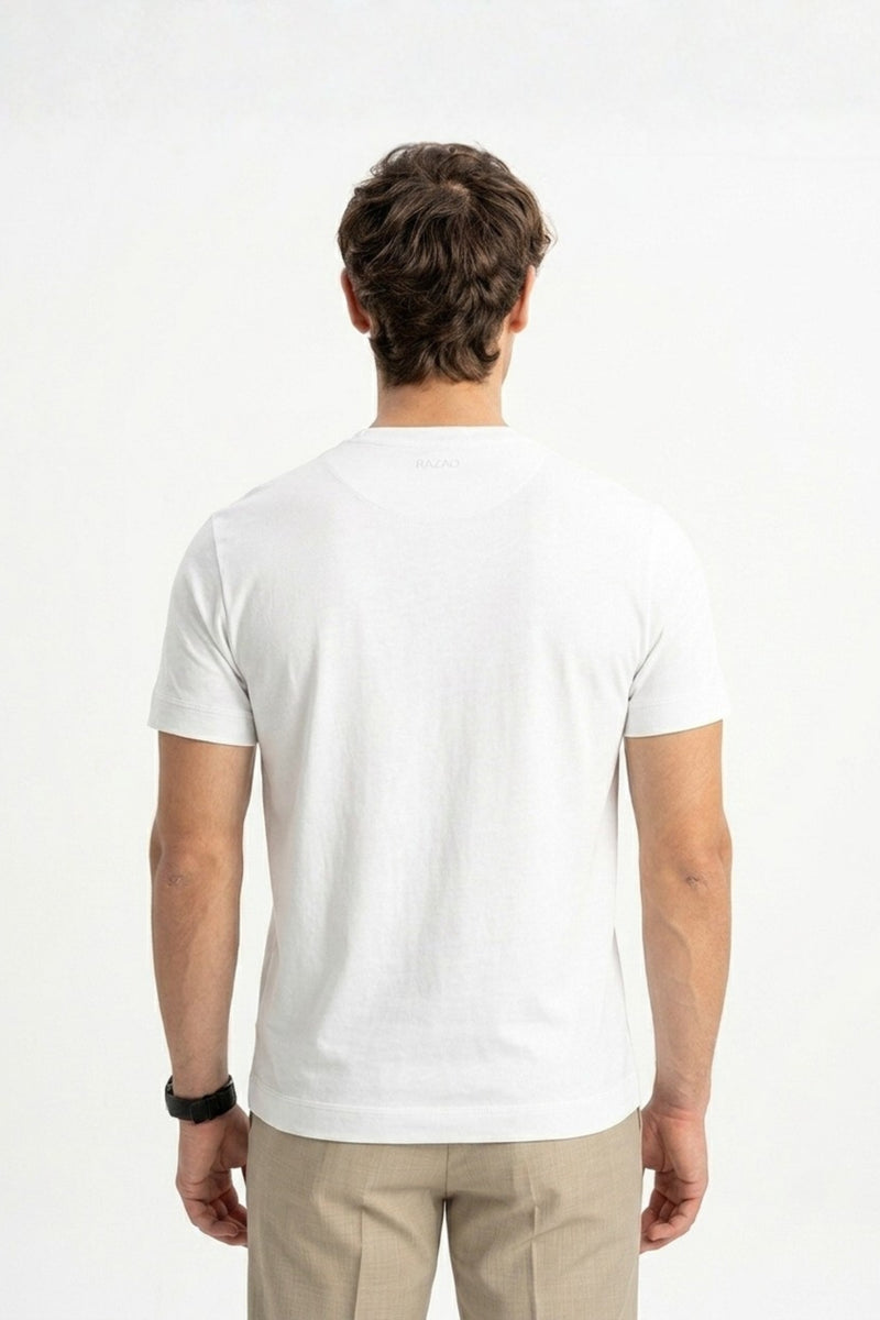 DÜMREK Black Mercerized Short Sleeve T-Shirt