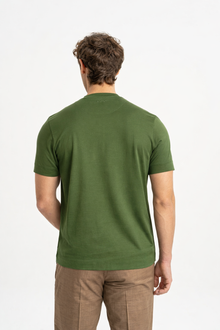 DÜMREK Haki Merserize Kısa Kollu T-Shirt