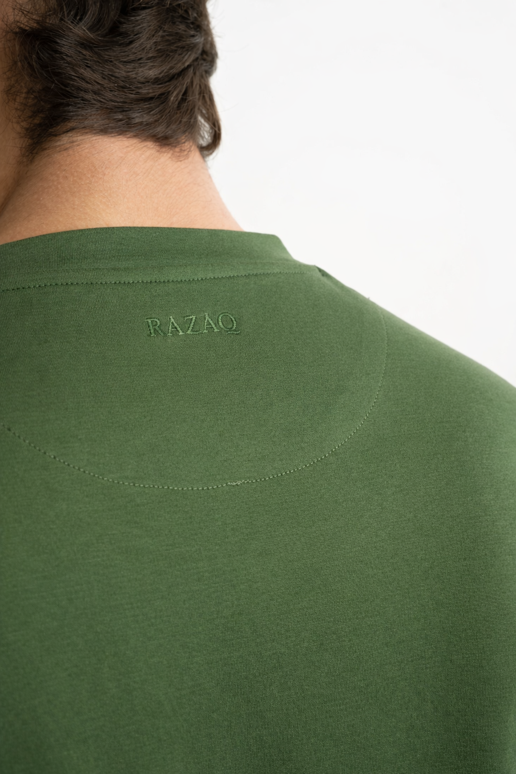 DÜMREK Haki Merserize Kısa Kollu T-Shirt
