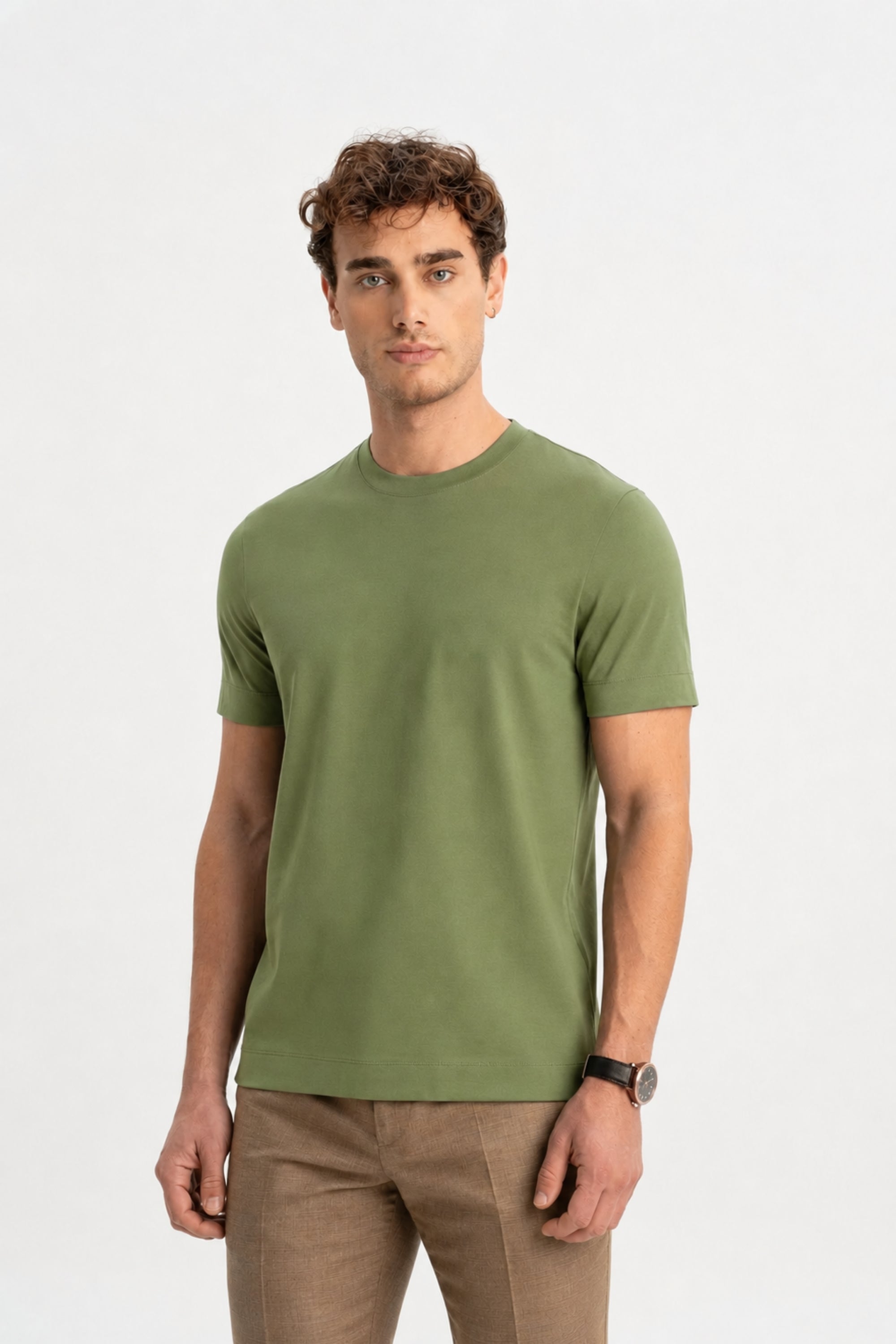 DÜMREK Çağla Merserize Kısa Kollu T-Shirt