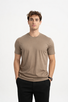 DÜMREK Vizon Merserize Kısa Kollu T-Shirt