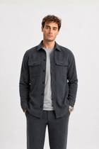 KOZLU Camel Wool Lined Checkered Jacket