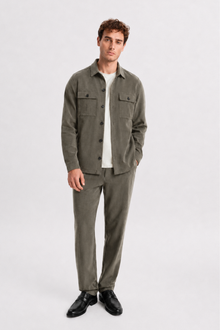 KOZLU Camel Wool Lined Checkered Jacket