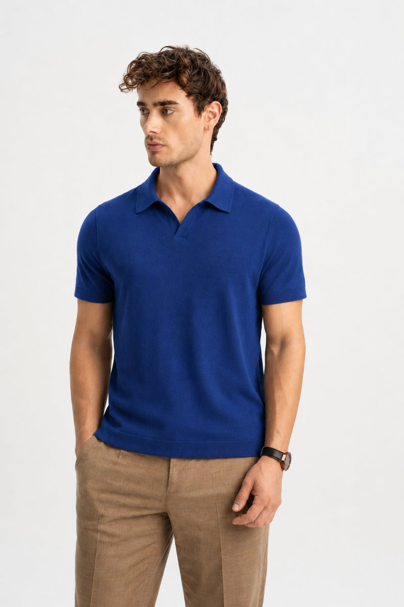 MARUFLAR Indigo Polo Yaka Triko