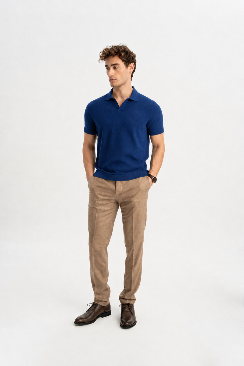 MARUFLAR Indigo Polo Yaka Triko