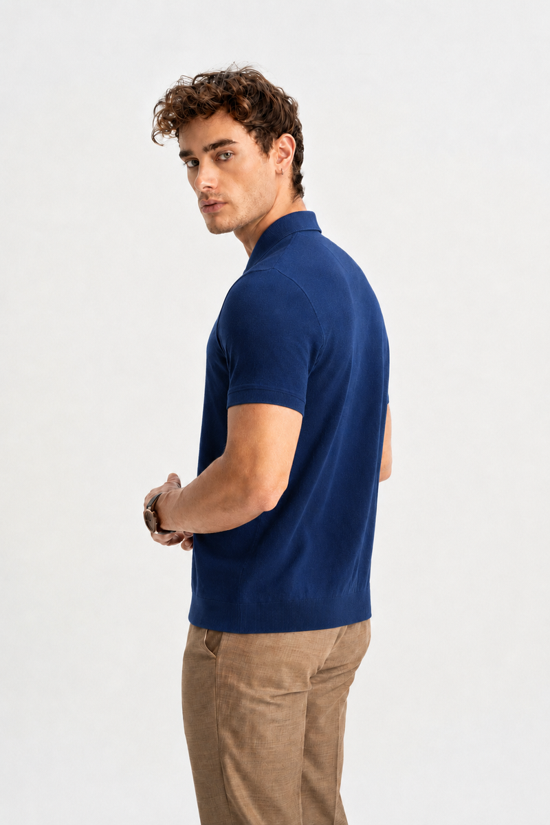 MARUFLAR Indigo Polo Yaka Triko