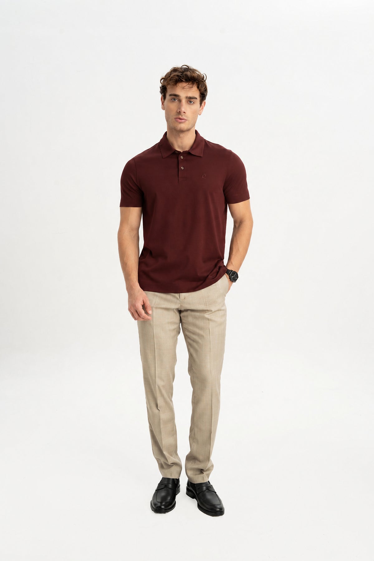 MİSVAK Bakır Merserize Kısa Kollu Polo Shirt