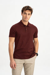 MİSVAK Bakır Merserize Kısa Kollu Polo Shirt