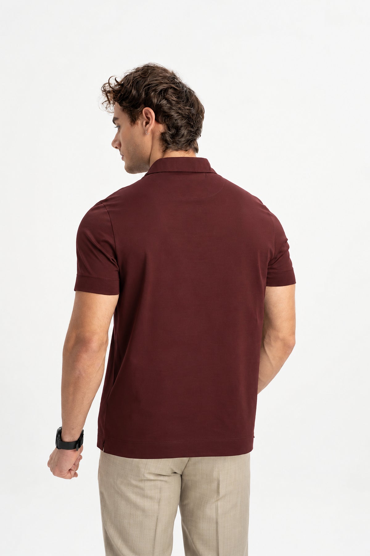 MİSVAK Bakır Merserize Kısa Kollu Polo Shirt