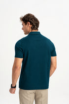 MİSVAK Koyu Petrol Merserize Kısa Kollu Polo Shirt