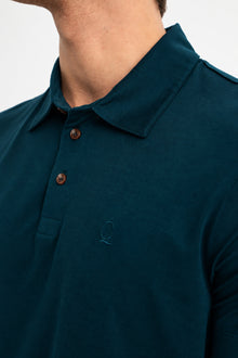 MİSVAK Koyu Petrol Merserize Kısa Kollu Polo Shirt