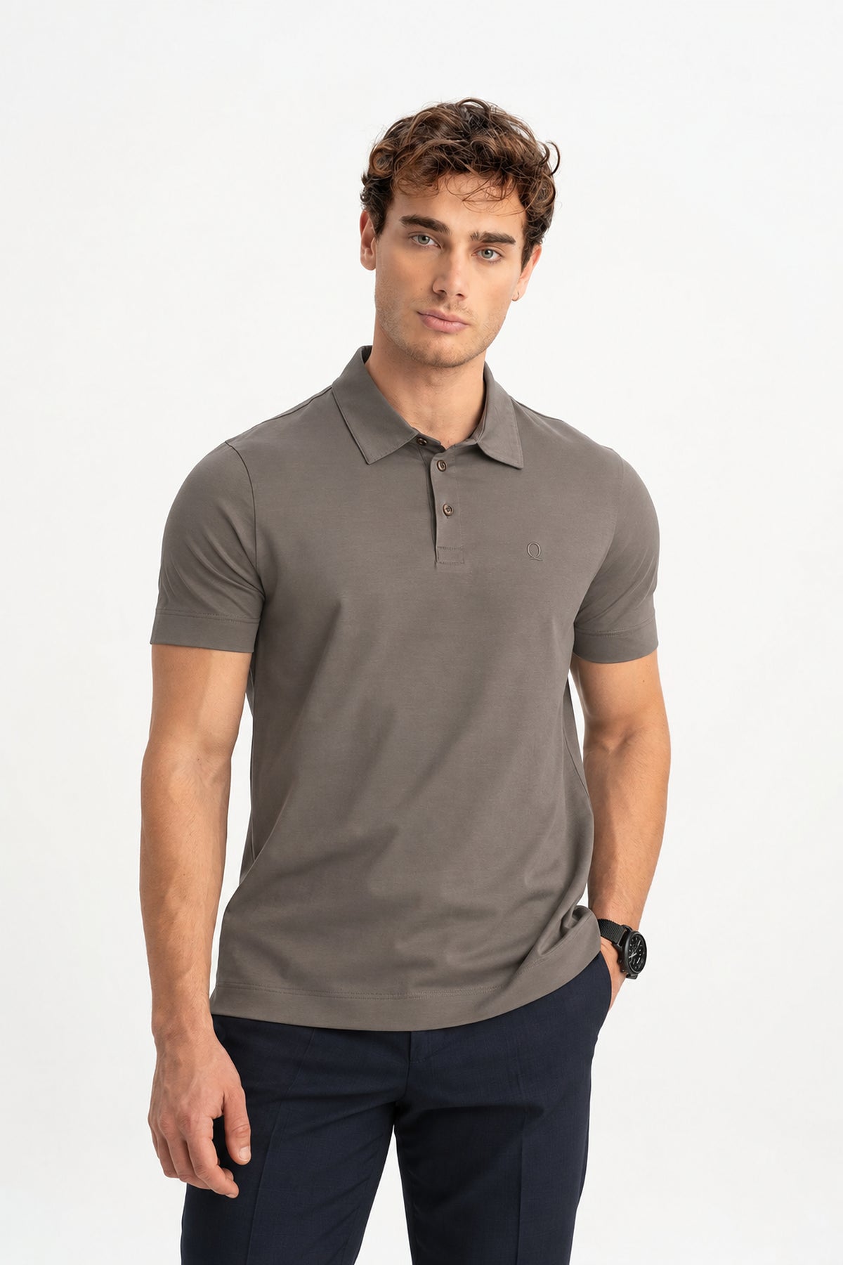 MİSVAK Nikel Merserize Kısa Kollu Polo Shirt