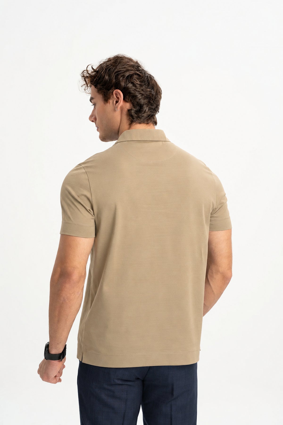 MİSVAK Safari Merserize Kısa Kollu Polo Shirt