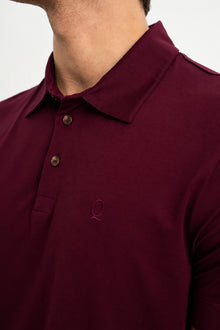 MİSVAK Vişne Merserize Kısa Kollu Polo Shirt