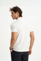 MİSVAK Beyaz Merserize Kısa Kollu Polo Shirt