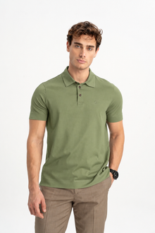 MİSVAK Çağla Merserize Kısa Kollu Polo Shirt