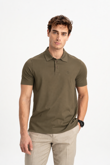 MİSVAK Toprak Merserize Kısa Kollu Polo Shirt