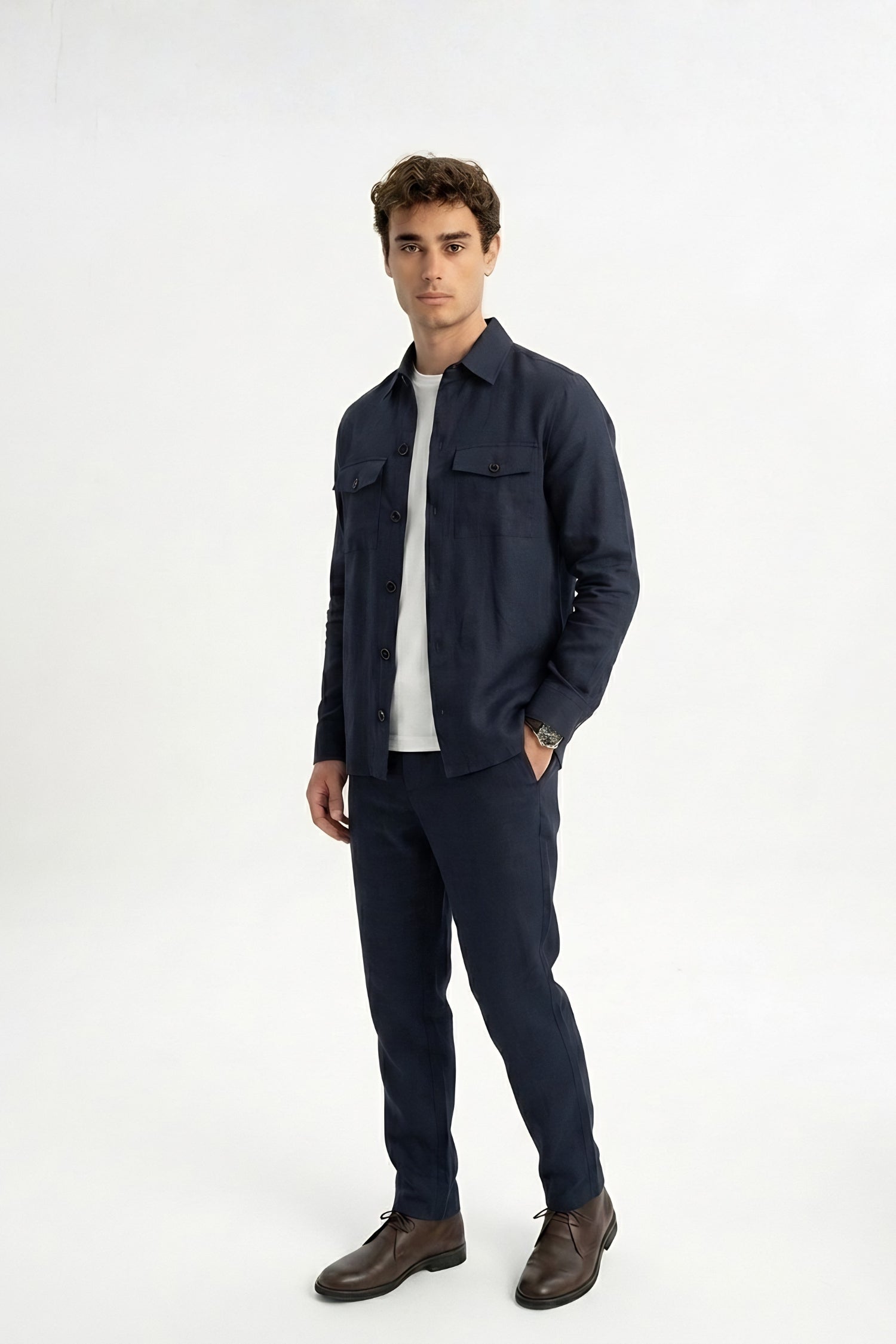 KOZLU Camel Wool Lined Checkered Jacket