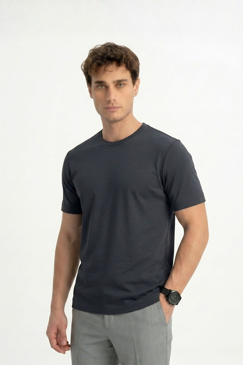 GEDİK Black Short Sleeve T-Shirt