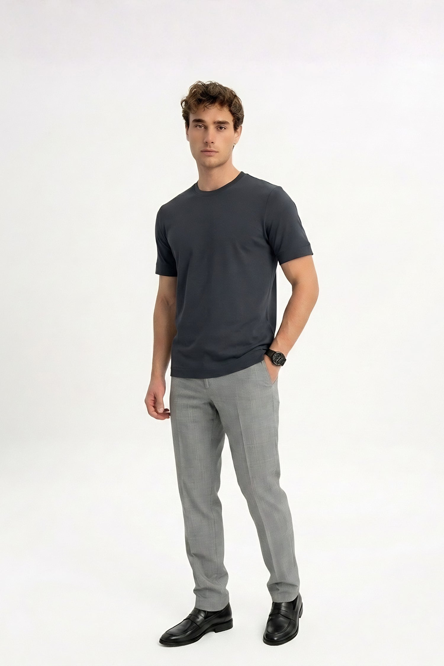 GEDİK Black Short Sleeve T-Shirt