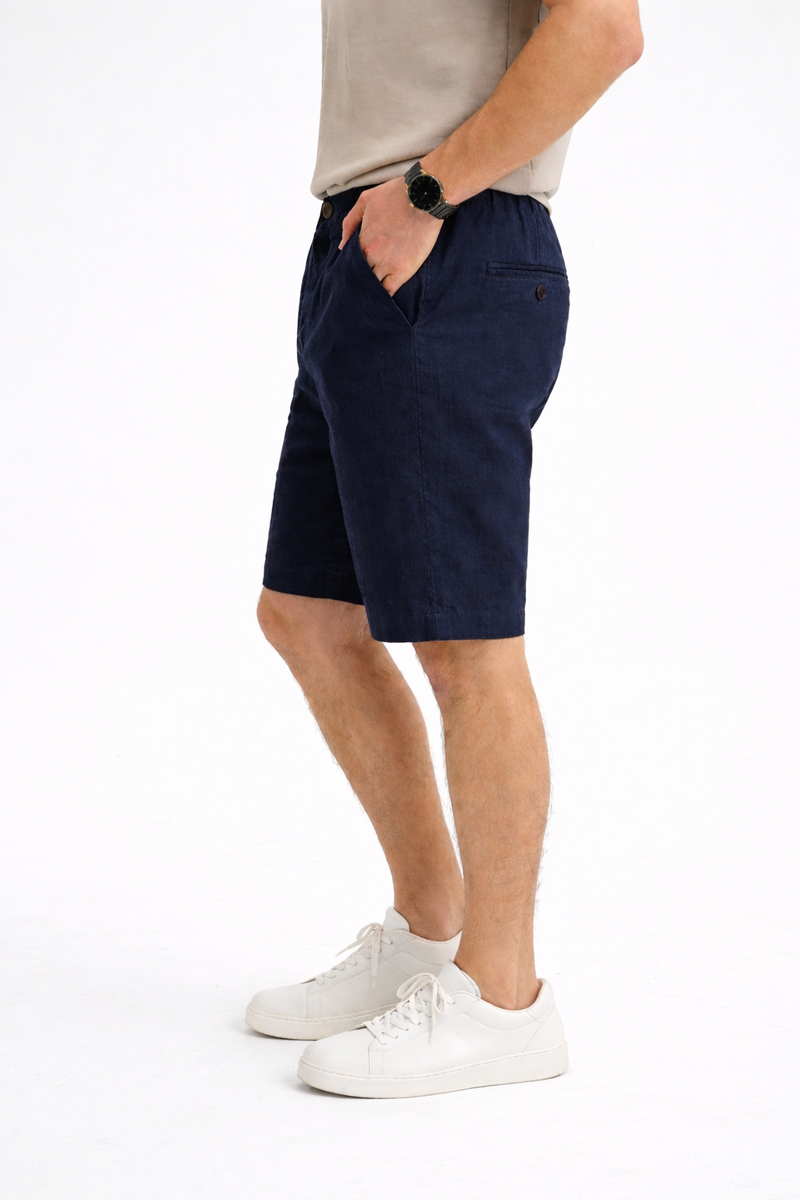 TORBALI Keten Chino Lacivert Şort