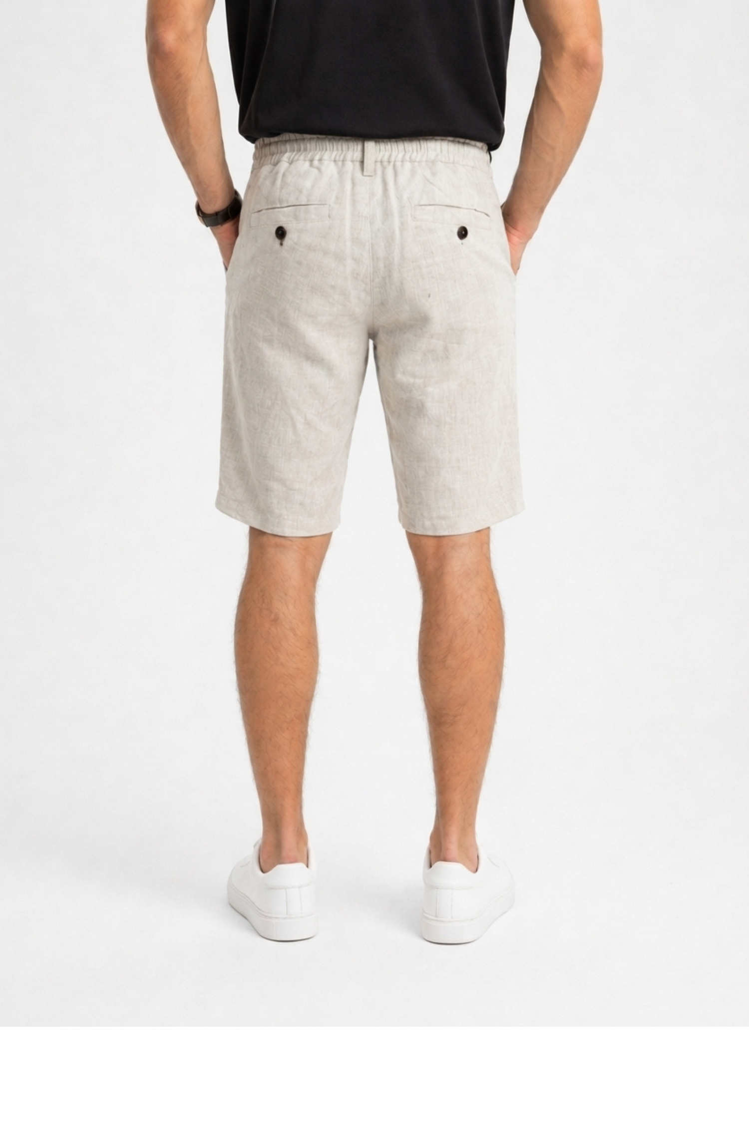 TORBALI Naturel Keten Chino Şort
