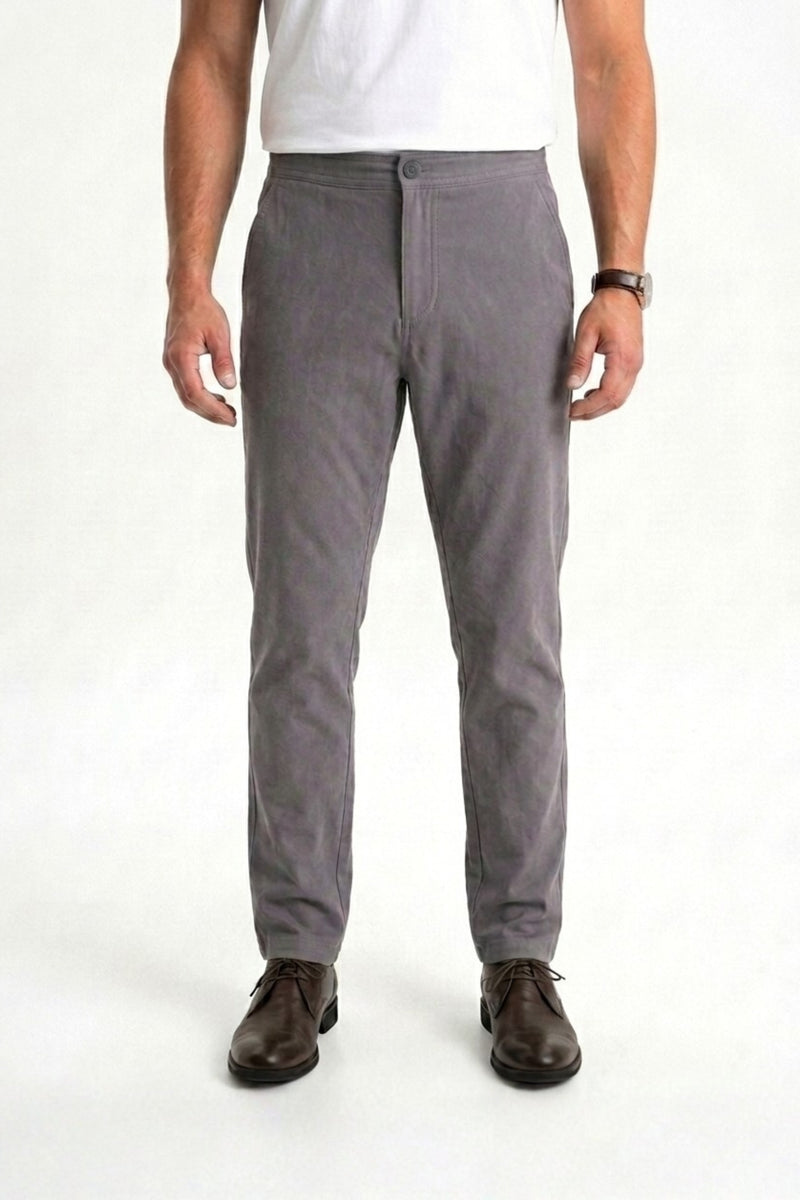 TONGURLU Light Brown Knitted Chino Trousers