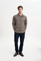 KOZLU Camel Wool Lined Checkered Jacket