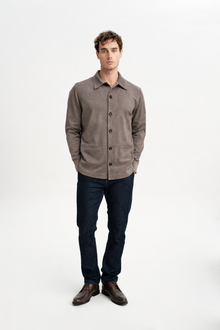 KOZLU Camel Wool Lined Checkered Jacket